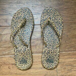 Reef Leopard Flip Flops